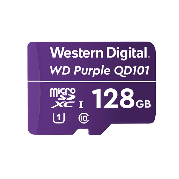 WD Purple SC QD101 - 128 GB - MicroSDXC - Klasse 10 - Class 1 (U1) - Violett