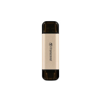 Transcend JetFlash 930C - 256 GB - USB Type-A / USB Type-C - 3.2 Gen 1 (3.1 Gen 1) - 420 MB/s - Kappe - Gold