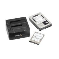 StarTech.com USB 3.0 Dual SSD/HDD Dock w/ UASP for 2.5/3.5in - SATA 6 Gbps - Speicher-Controller