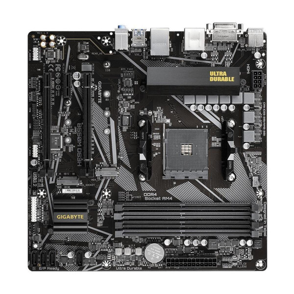 Gigabyte B550M DS3H - AMD - Socket AM4 - AMD Ryzen 3 3rd Gen - 3rd Generation AMD Ryzen 5 - 3rd Generation AMD Ryzen 7 - 3rd Generation AMD... - DDR4-SDRAM - 128 GB - DIMM