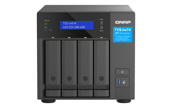 QNAP TVS-H474 - NAS - Tower - Intel® Pentium® - G7400 - 8 GB - DDR4