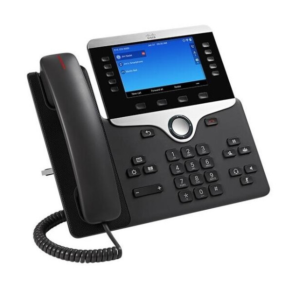 Cisco 8841 - IP-Telefon - Schwarz - Silber - Kabelgebundenes Mobilteil - Tisch/Wand - Digital - 12,7 cm (5 Zoll)