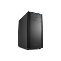 Sharkoon M25-V - Midi Tower - PC - Schwarz - ATX - micro...