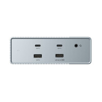 Targus HDG215-EUZ - USB 3.2 Gen 2 (3.1 Gen 2) Type-C - 3.5mm - DisplayPort - HDMI - RJ-45 - USB 3.2 Gen 2 (3.1 Gen 2) Type-A - USB 3.2 Gen 2 (3.1 Gen 2) Type-C - 60 Hz - 3840 x 2160 - Silber - 100 W