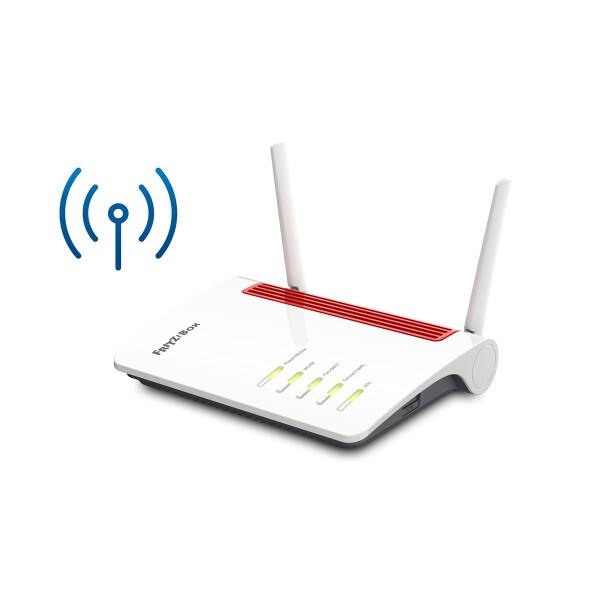 AVM FRITZ! Box 6850 LTE - Wi-Fi 5 (802.11ac) - Dual-Band (2,4 GHz/5 GHz) - Eingebauter Ethernet-Anschluss - 3G - Rot - Weiß - Tabletop-Router