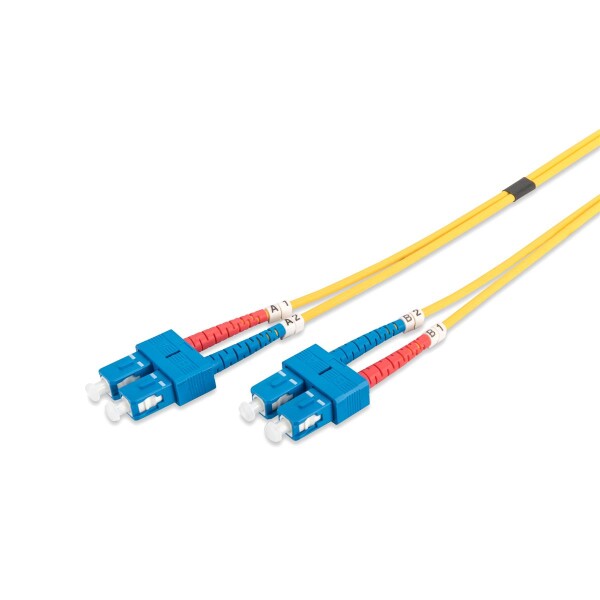 DIGITUS DK-2922-02 - LWL Patchkabel, Duplex, SC zu SC SM OS2 09/125 µ, 2 m