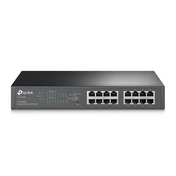 TP-Link - TL-SG1016PE - 10" PoE Switch 16xGb