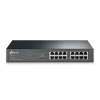 TP-Link - TL-SG1016PE - 10" PoE Switch 16xGb