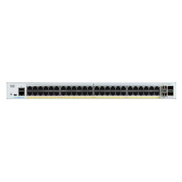 Cisco Catalyst C1000-48FP-4G-L - Managed - L2 - Gigabit Ethernet (10/100/1000) - Vollduplex - Power over Ethernet (PoE)