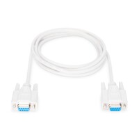 DIGITUS AK-610106-020-E - Datatransfer Anschlusskabel, D-Sub9 Bu/Bu, 2.0m, Seriell, vergossen, be