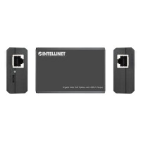 Intellinet 561693 - IEEE 802.3 - IEEE 802.3ab - IEEE 802.3af - IEEE 802.3at - IEEE 802.3bt - IEEE 802.3u - 10/100/1000Base-T(X) - Cat5e - Schwarz - Kunststoff - 0 - 40 °C
