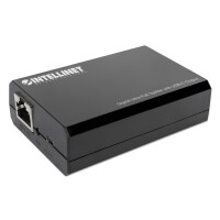Intellinet 561693 - IEEE 802.3 - IEEE 802.3ab - IEEE 802.3af - IEEE 802.3at - IEEE 802.3bt - IEEE 802.3u - 10/100/1000Base-T(X) - Cat5e - Schwarz - Kunststoff - 0 - 40 °C