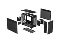 ASUS PRIME AP201 MicroATX - Mini Tower - PC - Schwarz - micro ATX - Mini-ITX - 17 cm - 33,8 cm