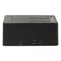 Delock 63957 - HDD - SSD - Serial ATA III - 2.5,3.5 Zoll - USB 3.2 Gen 2 (3.1 Gen 2) Type-C - 6 Gbit/s - Schwarz