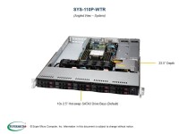 Supermicro SYS-110P-WTR - DDR4-SDRAM - SATA III - 750 W -...