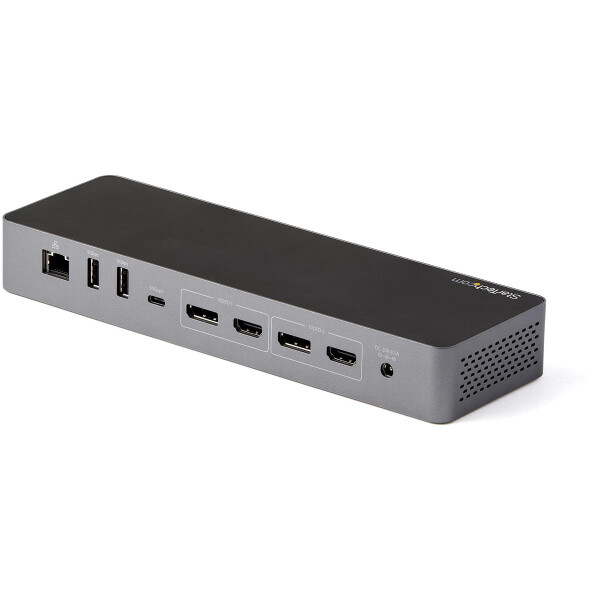 StarTech.com Thunderbolt 3 Dock mit USB-C Host-Kompatibilität - Dual 4K 60Hz DisplayPort 1