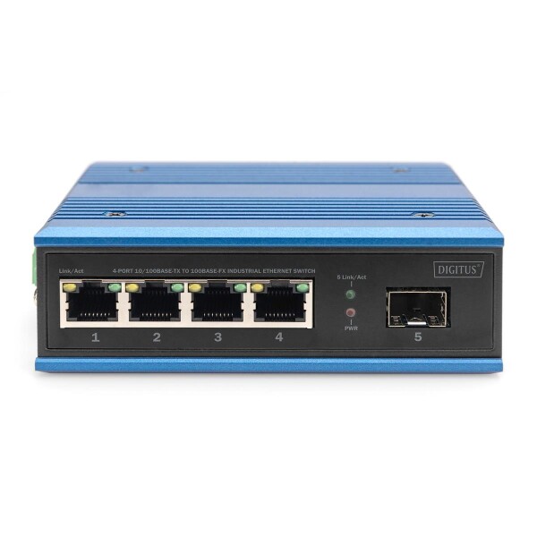 DIGITUS - DN-651130 - Industrie Switch 4xFE 1xSFP
