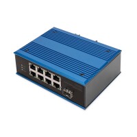 DIGITUS - DN-651133 - Indust. PoE Swtich 8xFE 1xSFP