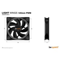 Be Quiet! Light Wings | 120mm PWM Triple Pack -...