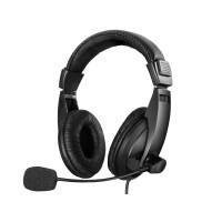 SANDBERG Saver USB Headset Large - Kopfhörer - Kopfband - Anrufe & Musik - Schwarz - Binaural - 1,8 m