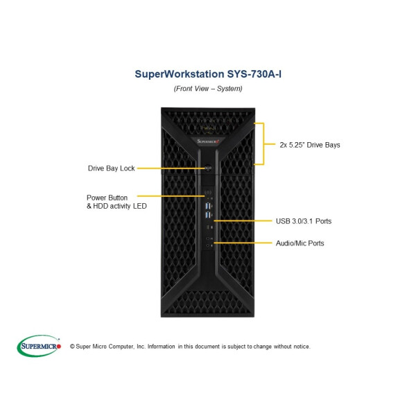 Supermicro SuperWorkstation 730A-I