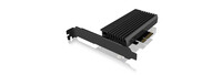 ICY BOX IB-PCI214M2-HSL - PCIe - M.2 - PCIe 3.0 - Schwarz...
