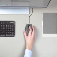 Logitech M100 - Beidhändig - Optisch - USB Typ-A - 1000 DPI - Schwarz