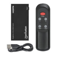 Manhattan 8Ka60Hz 2-Port HDMI-Switch 48G IR-Fernbedienung...