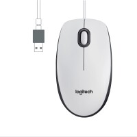 Logitech M100 - Beidhändig - Optisch - USB Typ-A - 1000 DPI - Weiß