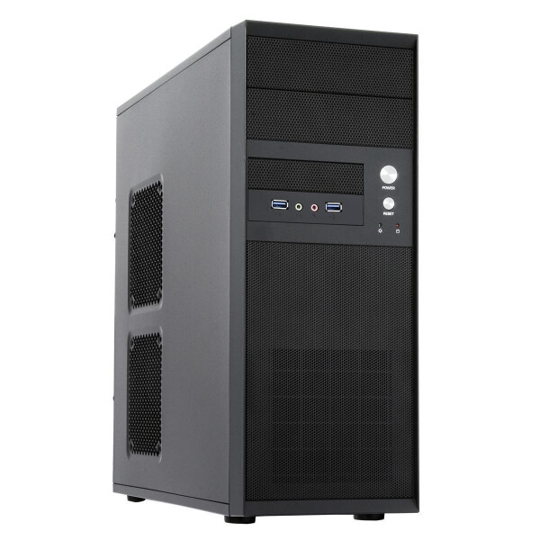 Chieftec CQ-01B-U3-OP - Midi Tower - PC - Schwarz - ATX - micro ATX - Heimbüro - Oben