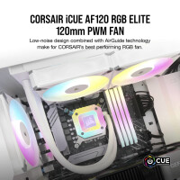 Corsair iCUE AF120 RGB ELITE 120mm PWM Fan - Wit