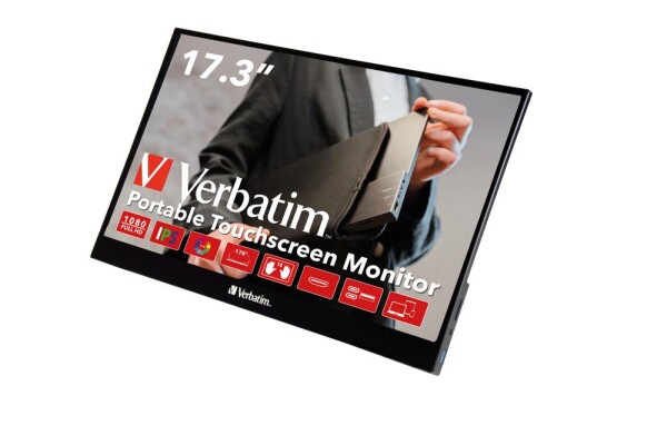 Verbatim 49593 - 43,9 cm (17.3") - 1920 x 1080 Pixel - Full HD - LCD - 6 ms - Schwarz