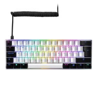 Sharkoon SGK50 S4 - 60% - Kabelgebunden - USB - QWERTY - RGB-LED - Weiß