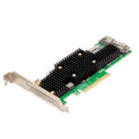 BROADCOM eHBA 9600-24i - PCIe - SAS - SATA - Full-height / Low-profile - PCIe 4.0 - Grün - Silber - 5000000 h