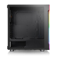 Thermaltake H200 TG RGB - Midi-Tower - PC - SPCC - Schwarz - ATX,Micro ATX,Mini-ITX - 18 cm