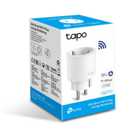 TP-LINK Tapo Smarte WLAN-Steckdose mit Verbrauchsanzeige - Drinnen - Weiß - Status - Kabellos - WLAN - 802.11b - 802.11g - Wi-Fi 4 (802.11n)