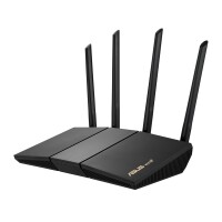 ASUS RT-AX57 - Wi-Fi 6 (802.11ax) - Dual-Band (2,4 GHz/5 GHz) - Ethernet/LAN - Schwarz - Tabletop-Router