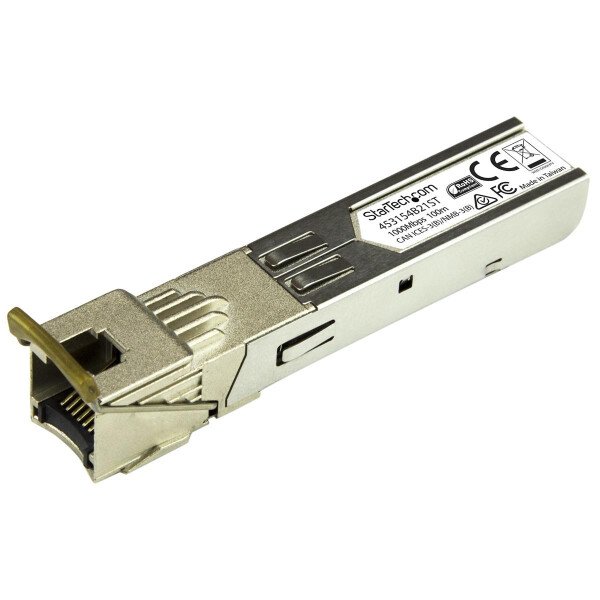 StarTech.com HP 453154-B21 kompatibel SFP Transceiver Modul - Kupfer - 1000BASE-T - Kupfer - 1000 Mbit/s - SFP - 100 m - IEEE 802.1ab - Silber