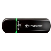Transcend JetFlash 600 - 4 GB - USB Typ-A - 2.0 - Kappe - 15 g - Schwarz