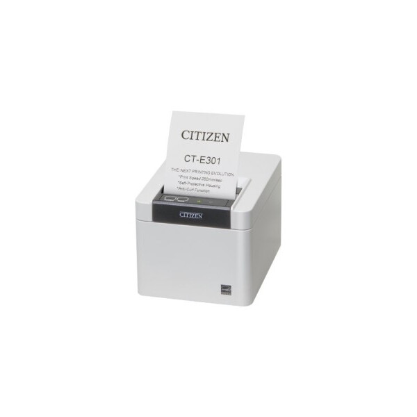 Citizen CT-E301 Printer USB only Pure White - POS-Drucker