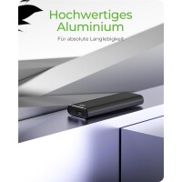 ICY BOX IB-1807MT-C31 - SSD-Gehäuse - M.2 - PCI Express - 10 Gbit/s - USB Anschluss - Schwarz