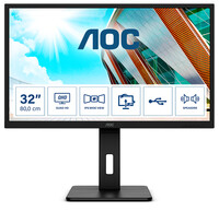 AOC P2 Q32P2 - 80 cm (31.5") - 2560 x 1440 Pixel - 2K Ultra HD - LED - 4 ms - Schwarz