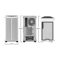 Be Quiet! Pure Base 500DX - Desktop - PC - Weiß - ATX - micro ATX - Mini-ATX - Acrylnitril-Butadien-Styrol (ABS) - Stahl - Gehärtetes Glas - Blau - Grün - Rot