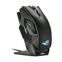 ASUS ROG Spatha X - rechts - Optisch - RF Wireless + USB Type-C - 19000 DPI - Schwarz