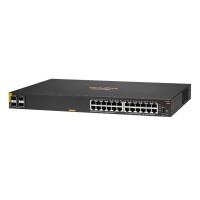 HPE Networking CX 6000 24G Class4 PoE 4SFP 370W Switch - Managed - L3 - Gigabit Ethernet (10/100/1000) - Power over Ethernet (PoE) - Rack-Einbau - 1U