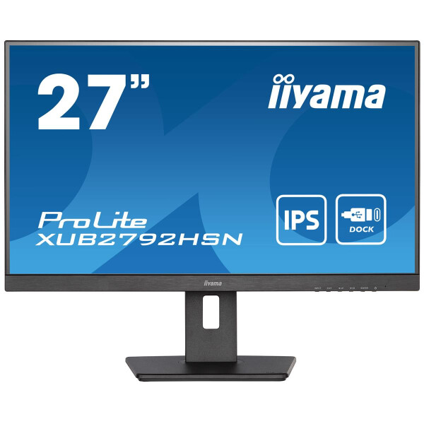 Iiyama 27 L XUB2792HSN-B5 27" FHD Business ETE IPS USB-C Dock - Flachbildschirm (TFT/LCD) - 68,6 cm