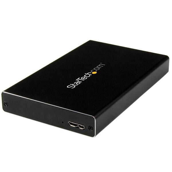 StarTech.com USB 3.0 2,5 Zoll SATA III oder IDE Festplattengehäuse mit UASP - Externes SSD / HDD Gehäuse - HDD / SSD-Gehäuse - 2.5 Zoll - IDE - Parallel ATA - SATA - Serial ATA II - Serial ATA III - 6 Gbit/s - USB Anschluss - Schwarz