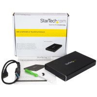 StarTech.com USB 3.0 2,5 Zoll SATA III oder IDE Festplattengehäuse mit UASP - Externes SSD / HDD Gehäuse - HDD / SSD-Gehäuse - 2.5 Zoll - IDE - Parallel ATA - SATA - Serial ATA II - Serial ATA III - 6 Gbit/s - USB Anschluss - Schwarz