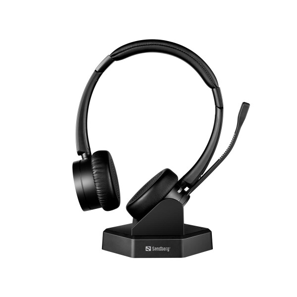SANDBERG Bluetooth Office Headset Pro+ - Kabellos - Büro/Callcenter - 20 - 20000 Hz - 100 g - Kopfhörer - Schwarz