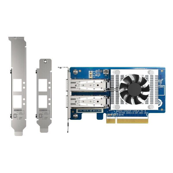 QNAP QXG-25G2SF-CX6 - Eingebaut - Kabelgebunden - PCI Express - Faser - 25000 Mbit/s